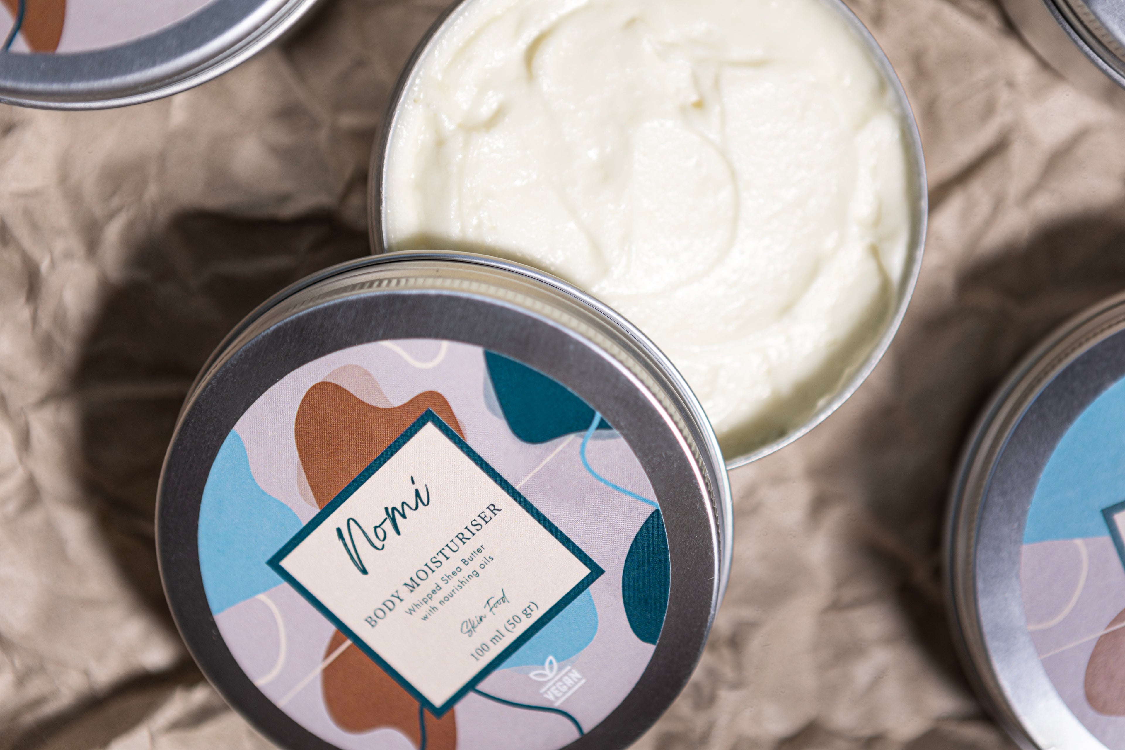 Body butter shea butter moisturiser Nomi Skincare